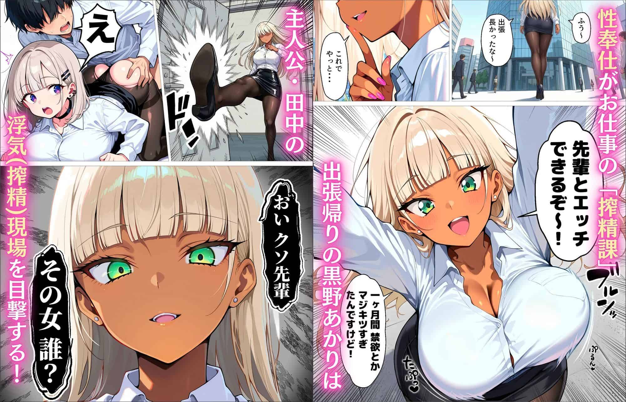 新卒の黒ギャルとダウナーギャルが「2人で」搾精してくれる話の公式安全プレビュー。海外サイトより安心なサンプル 1 【厳選無料漫画サイト】