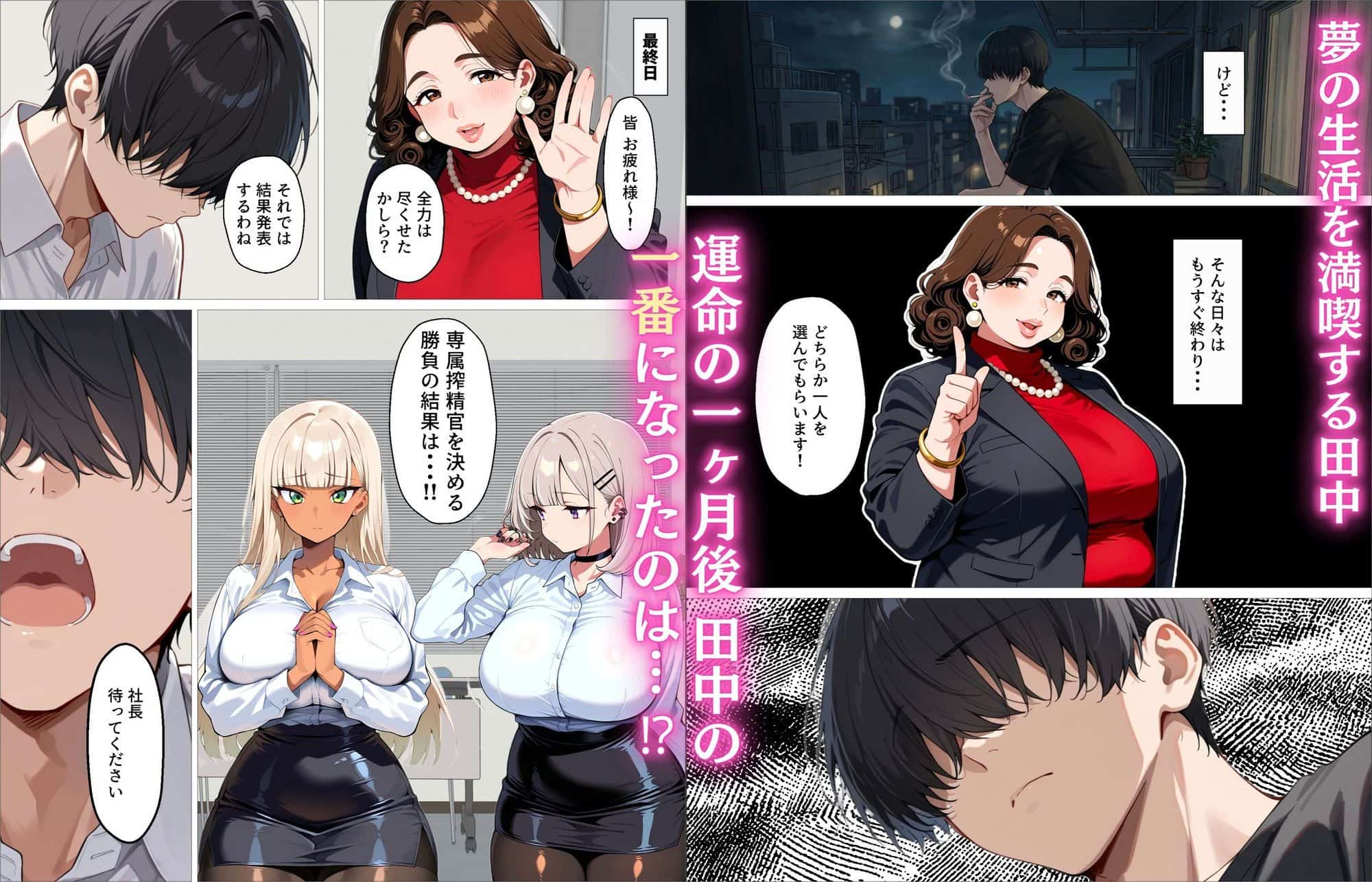 新卒の黒ギャルとダウナーギャルが「2人で」搾精してくれる話の【無料エロ同人】サンプルその10 【厳選無料漫画サイト】